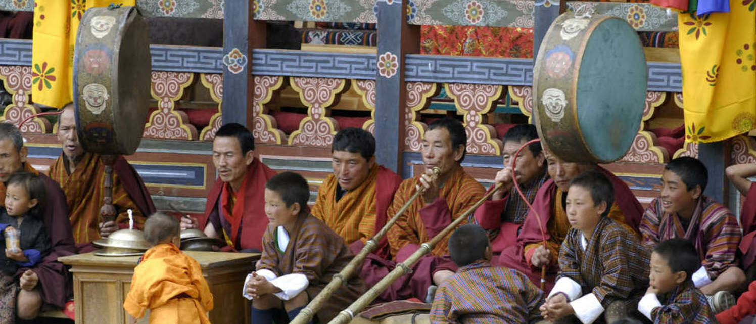 Voyage Bhoutan cérémonie festival musique