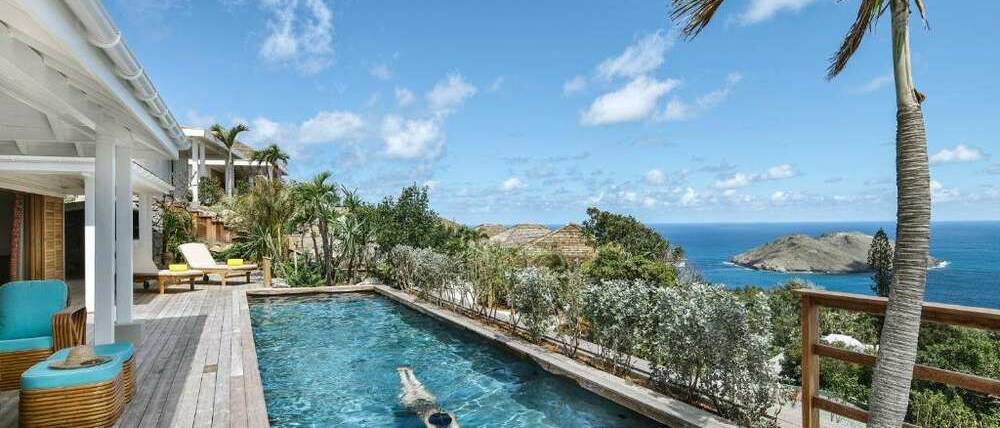 Voyage Guadeloupe hôtel de charme Saint-Barth piscine vue mer