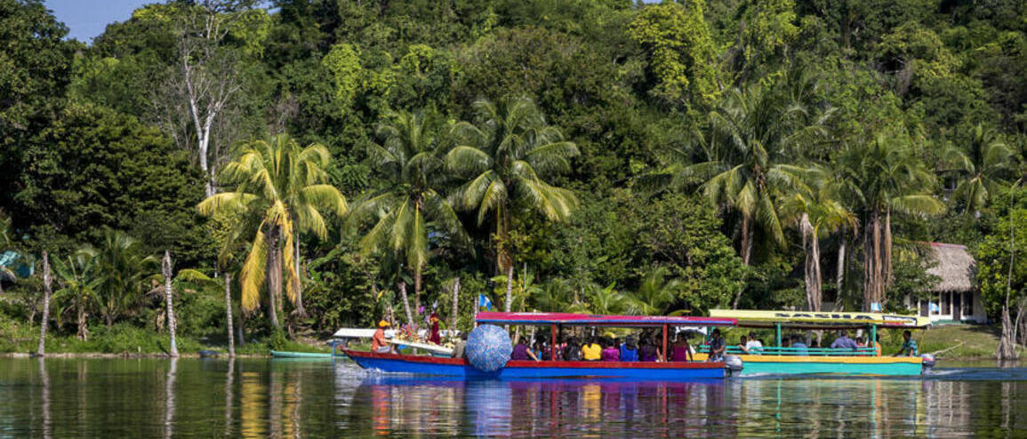Voyage Guatemala lancha sur la rivière