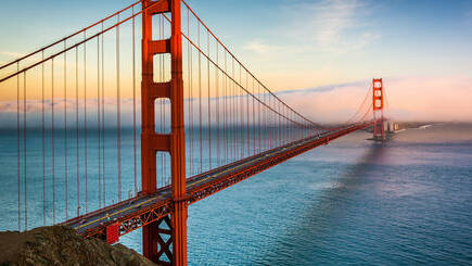 Road trip en Californie Voyage Bohème Chic pont de San Francisco