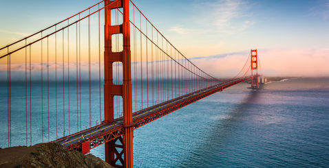 Road trip en Californie Voyage Bohème Chic pont de San Francisco