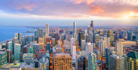 Voyage à Chicago aux Etats-Unis skyline de la ville