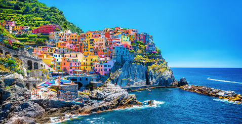 Séjour à Portofino voyage en Italie vue village en bord de mer