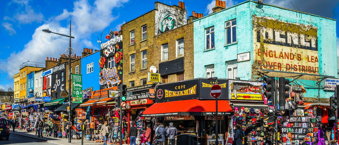 Voyage Londres Camden boutiques colorées