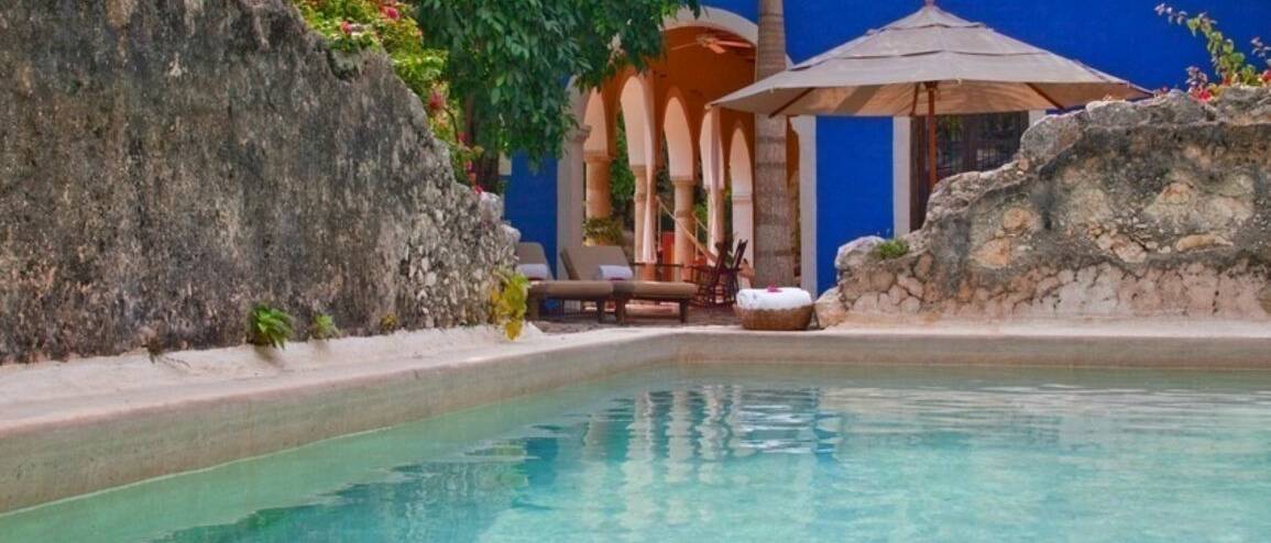 Voyage Mexique piscine et plage hôtel de charme Tixkokob