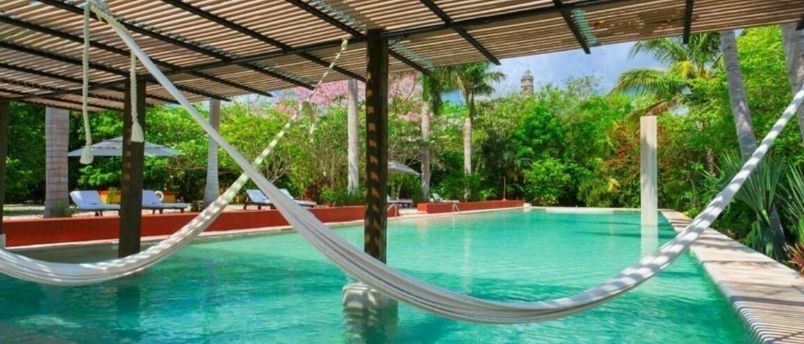 Voyage Mexique piscine hôtel de charme Tixkokob