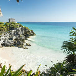Voyage à Tulum au Mexique vue plage paradisiaque