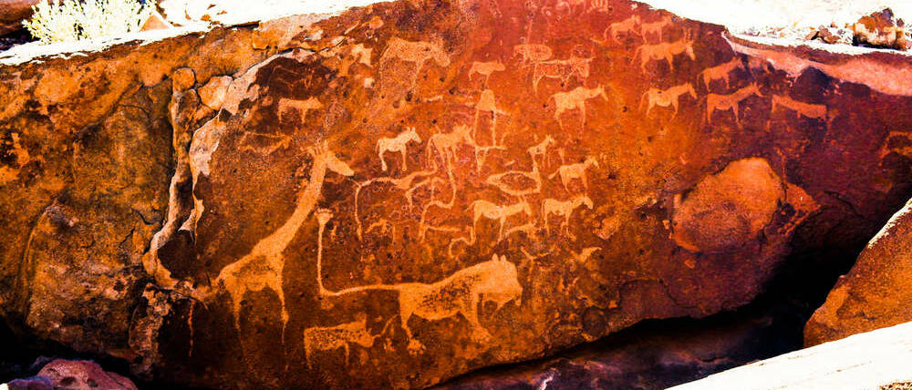Voyage Namibie peintures rupestres de Twyfelfontein