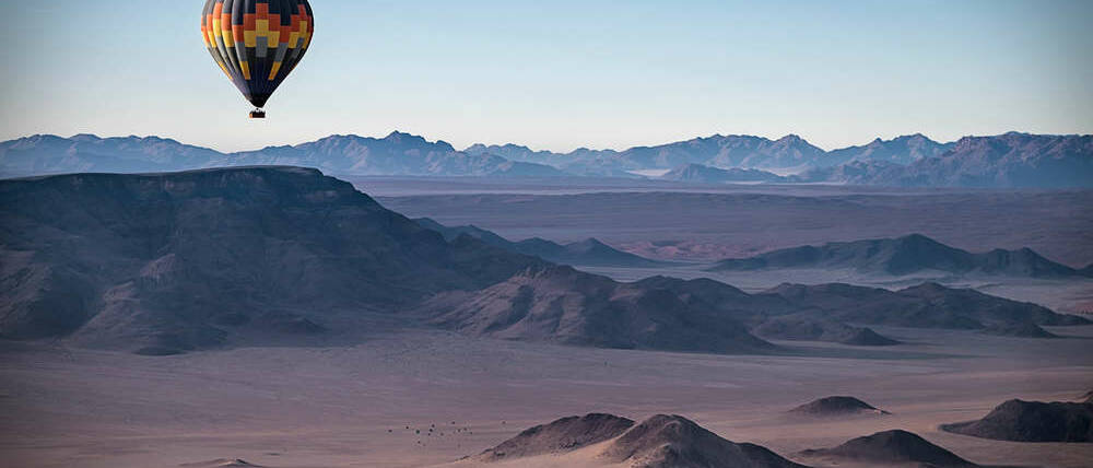 Voyage Namibie survol en montgolfière