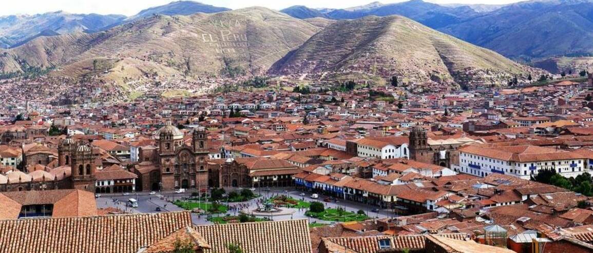 Voyage Pérou ville de Cuzco vue aérienne