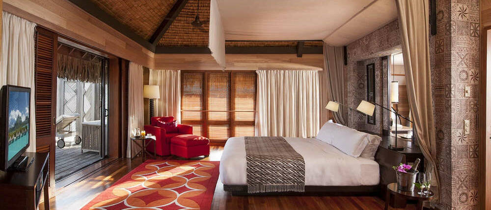 Voyage Polynésie française chambre hôtel de luxe Bora Bora
