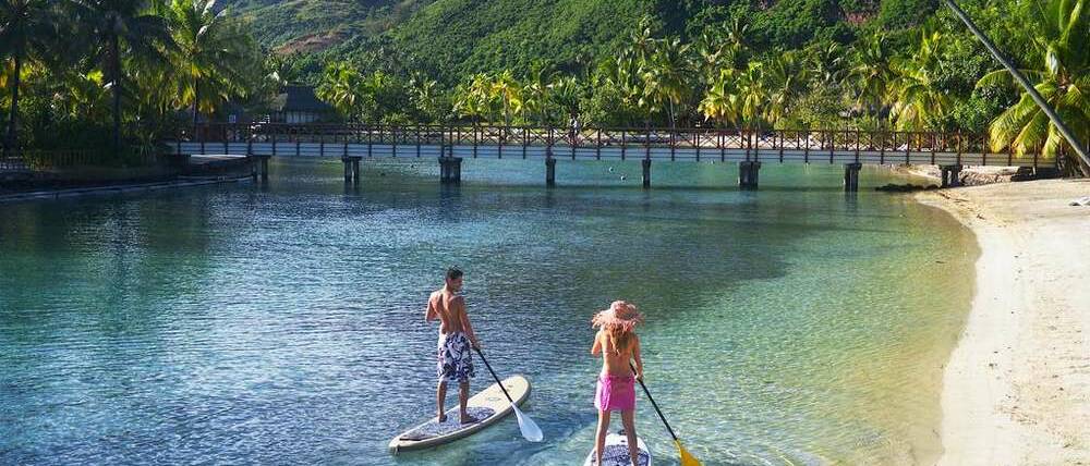 Voyage Polynésie française paddle hôtel de luxe, Moorea