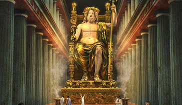 La Statue de Zeus les 7 Merveilles du monde