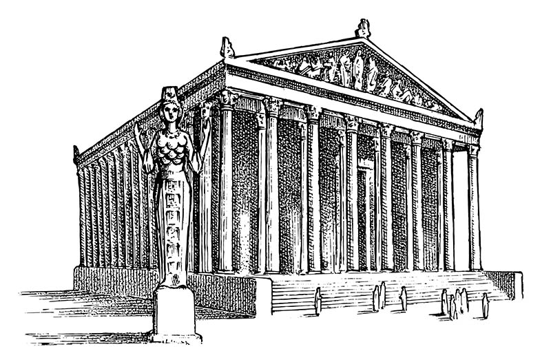 Le Temple d'Artemis dans les 7 Merveilles du monde